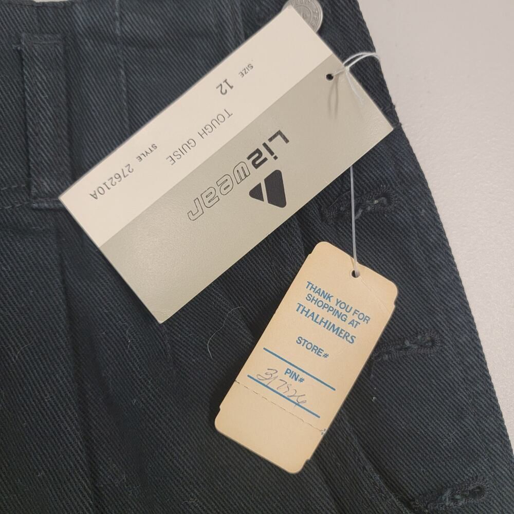 VTG Black Denim Skirt - Picture 16 of 16